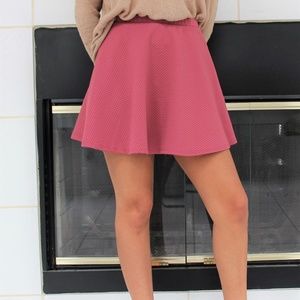 F21 Textured Skater Skirt